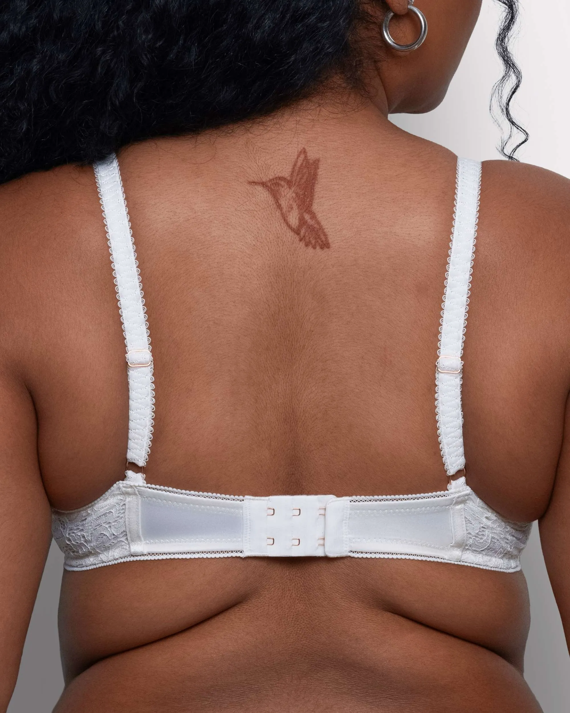 Satin & Lace Longline Bra sold by Love Vera product image thumbnail 2