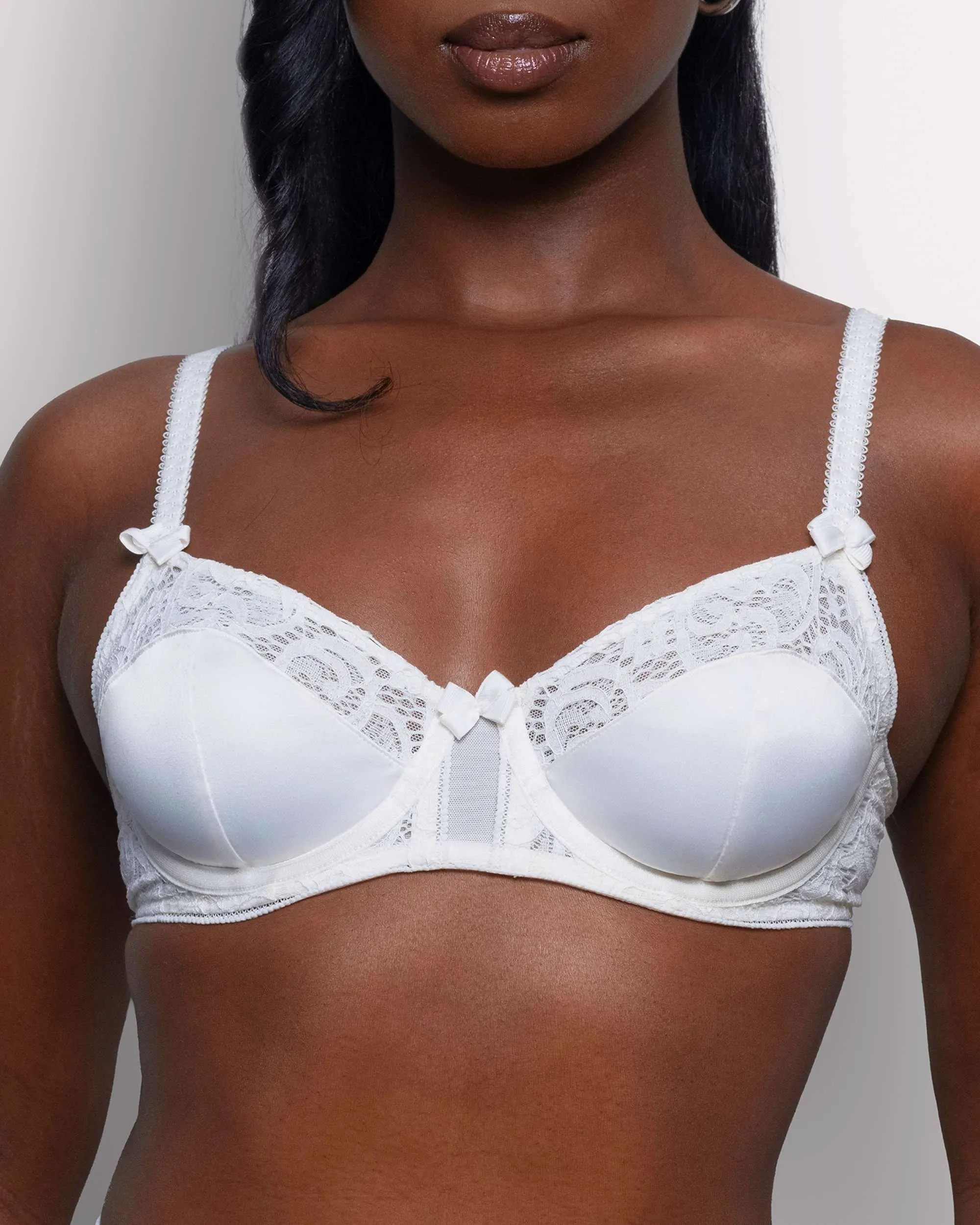 Satin & Lace Longline Bra sold by Love Vera product image thumbnail 5
