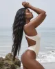 Racerback Bodysuit Open Back Cream sold by Love Vera