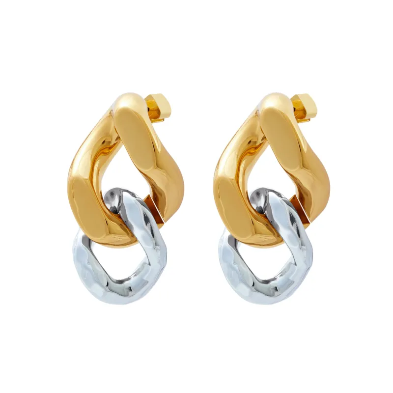 3.5cm Double Link Earrings sold by Stone and Mason