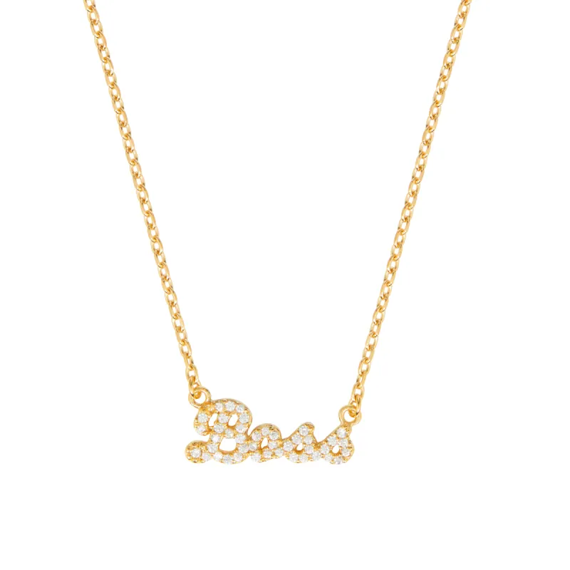 Boss Pave Necklace sold by Stone and Mason