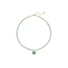 Green Aventurine Heart Charm Necklace sold by Stone and Mason