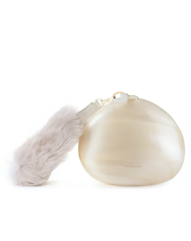The Fluffy Pearl Stone Bag & Crystal Beauty Kit sold by Stone and Mason