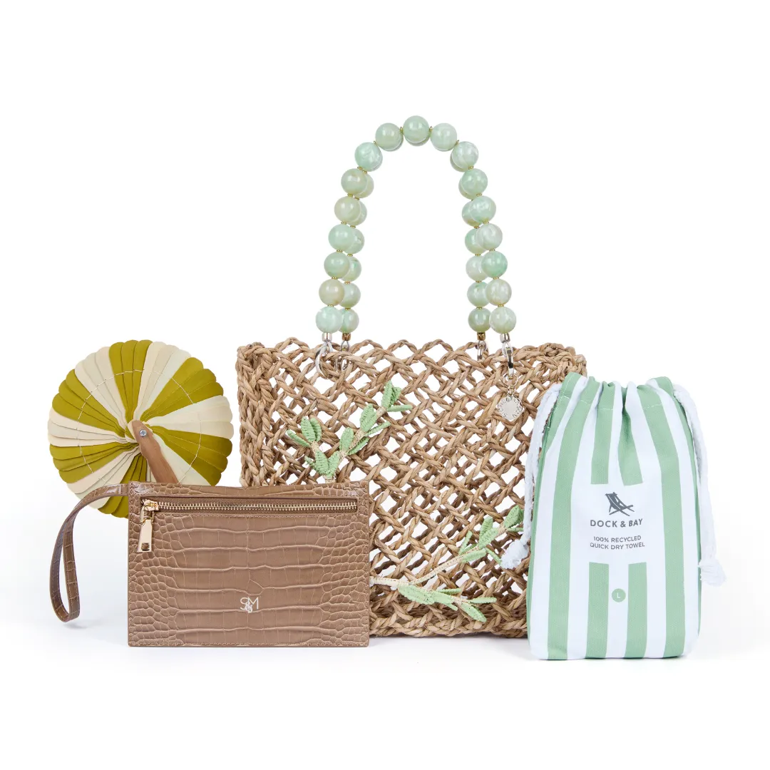 Jade Embroidered Medium Palomino & Beach Kit sold by Stone and Mason product image thumbnail 2