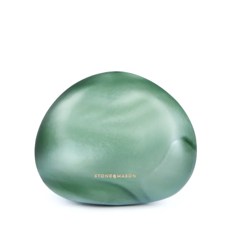 The Jade Pebble Mini Bag & Crystal Beauty Kit sold by Stone and Mason