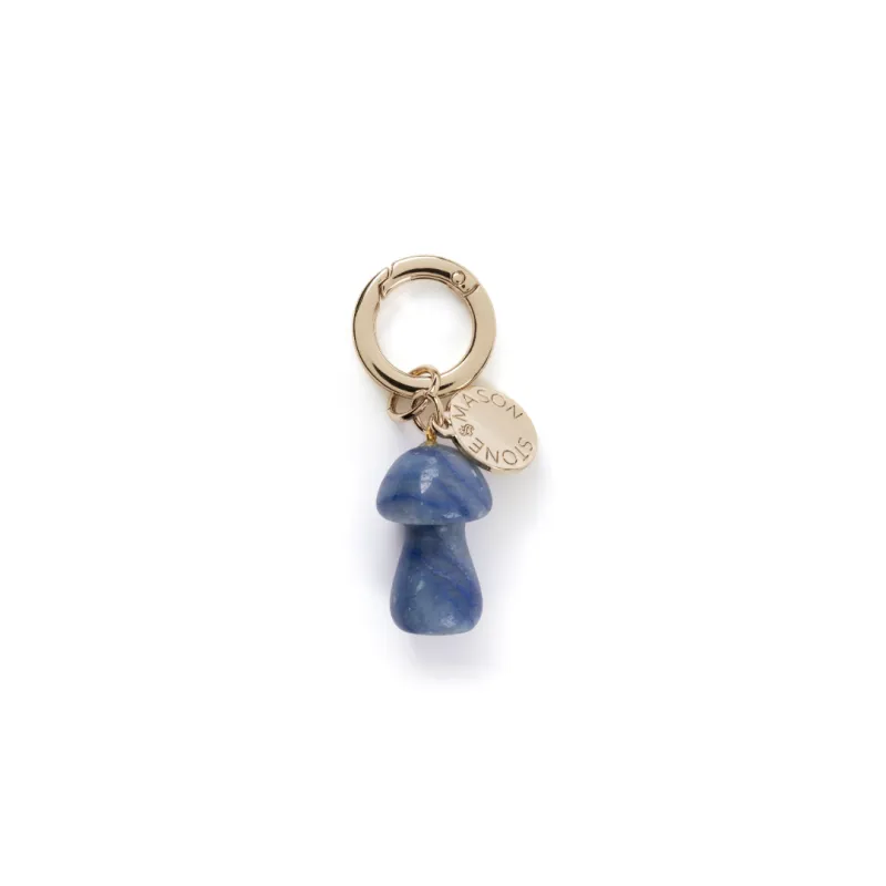 Blue Aventurine Mushroom Bag Charm sold by Stone and Mason