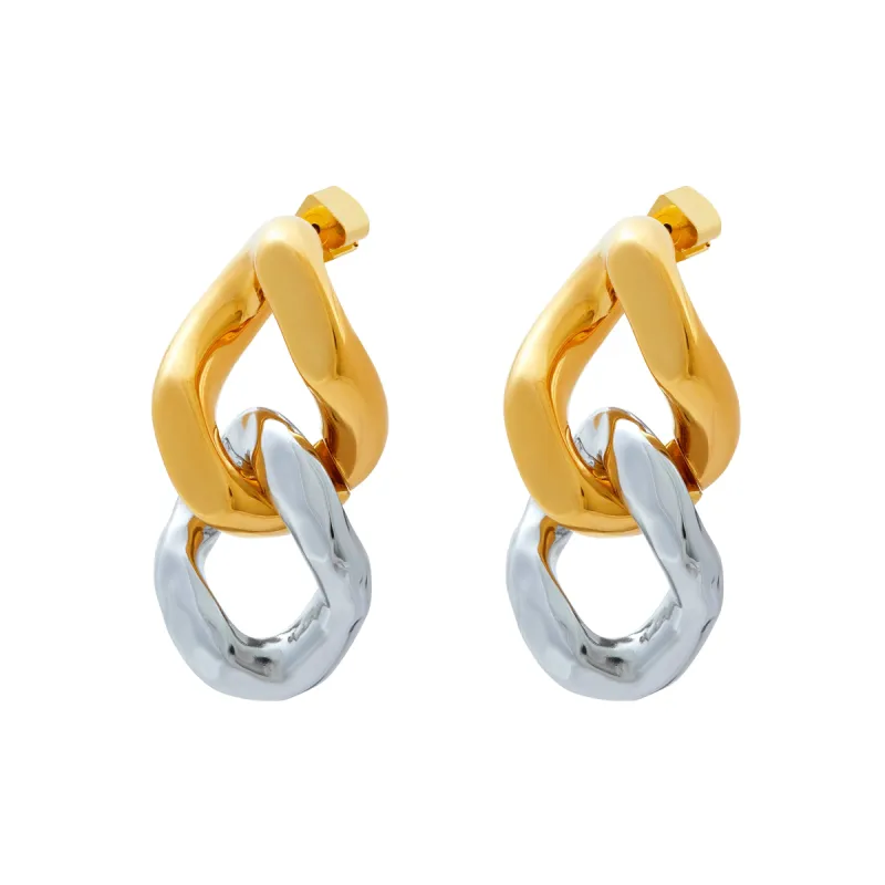3cm Double Link Earrings sold by Stone and Mason