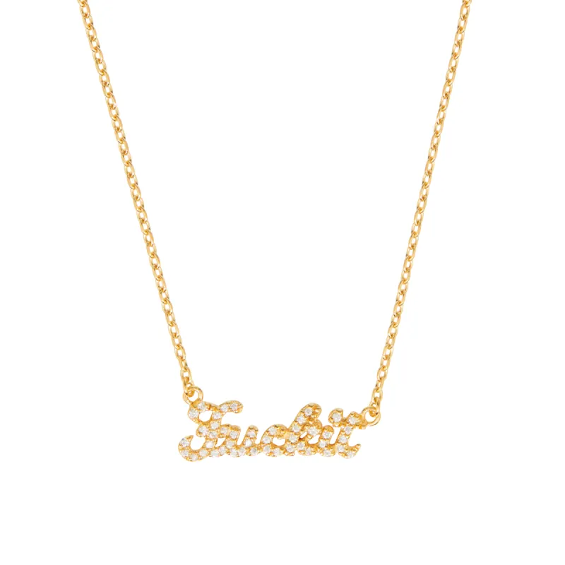 Fuckit Pave Necklace made by Stone and Mason