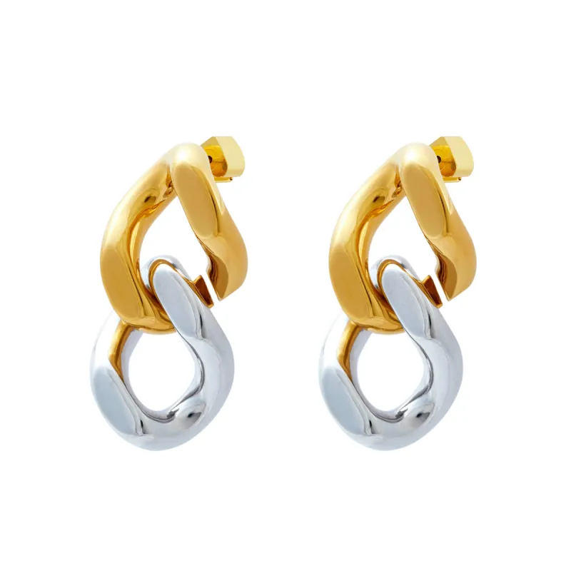 2.5cm Double Link Earrings sold by Stone and Mason