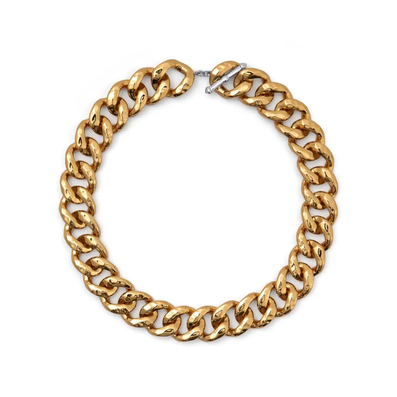 Hammered Gold Necklace sold by Stone and Mason