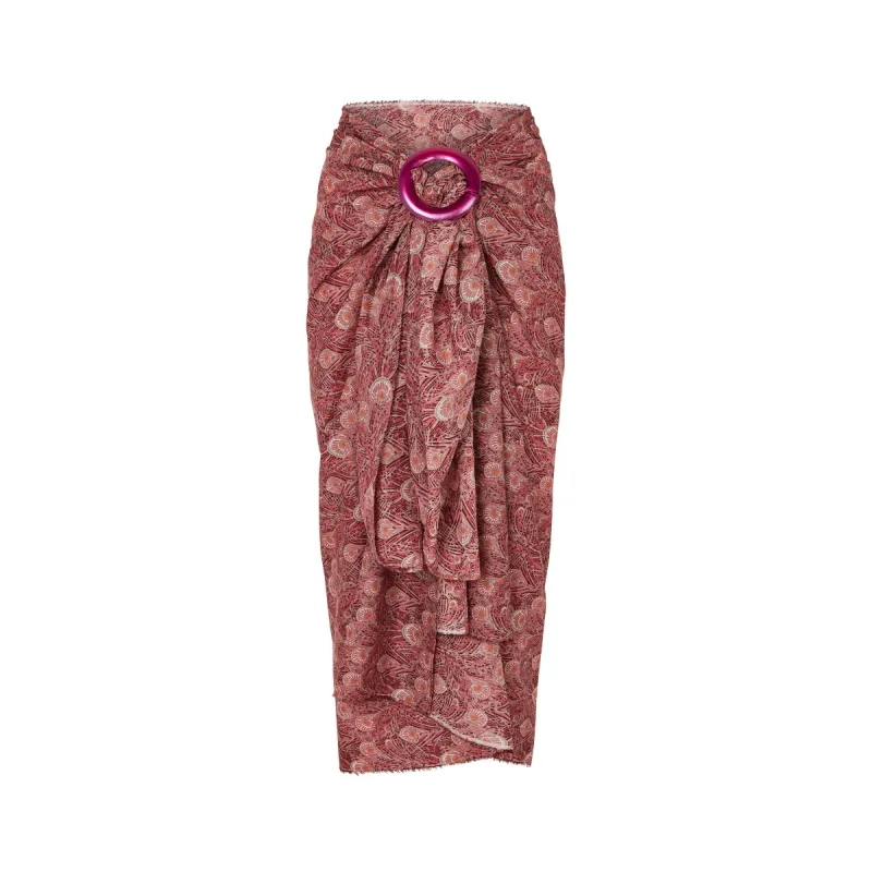 Pink Queen Hera Liberty Print Sarong sold by Stone and Mason