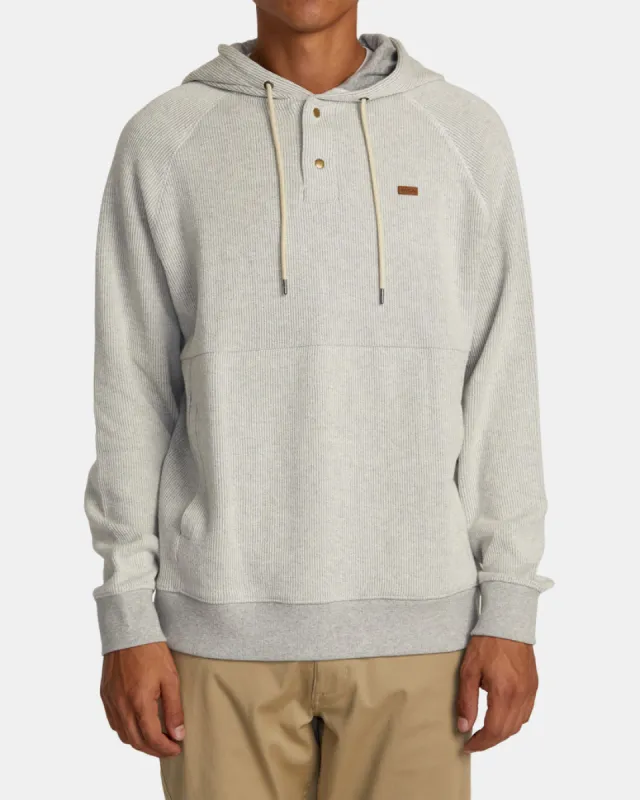 RVCA PORT HOODIE - SILVER BLEACH made by RVCA