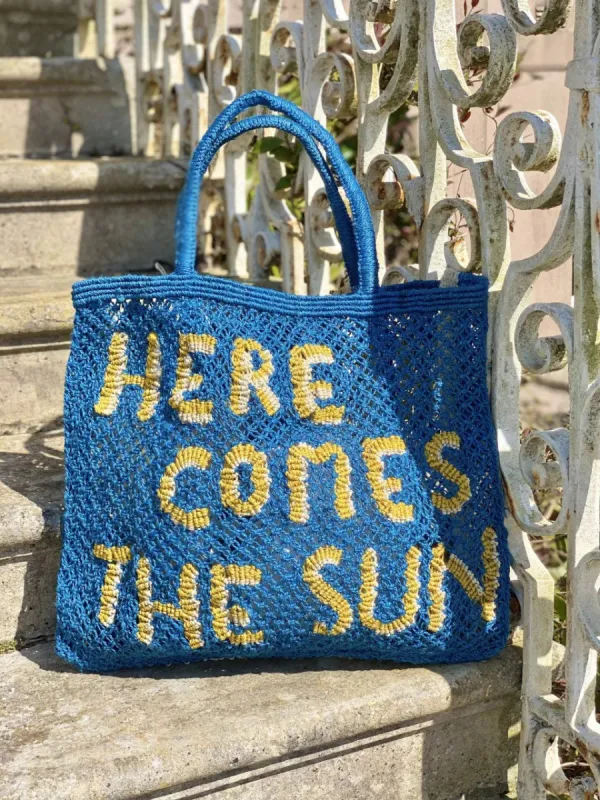 The Jacksons London HERE COMES THE SUN BAG - Cobalt/Yellow sold by Sun Diego Boardshops