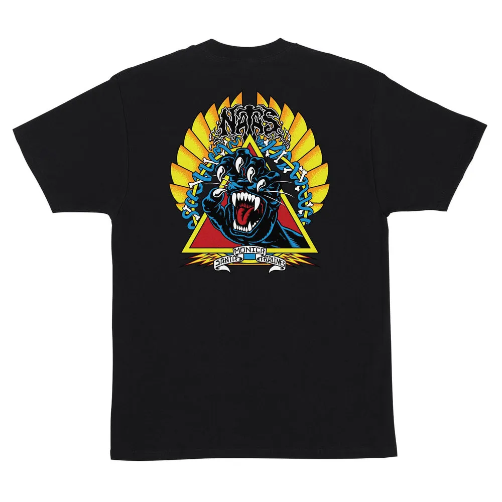 Santa Cruz Natas Screaming Panther Mens Santa Cruz T-Shirt - Black sold by Sun Diego Boardshops