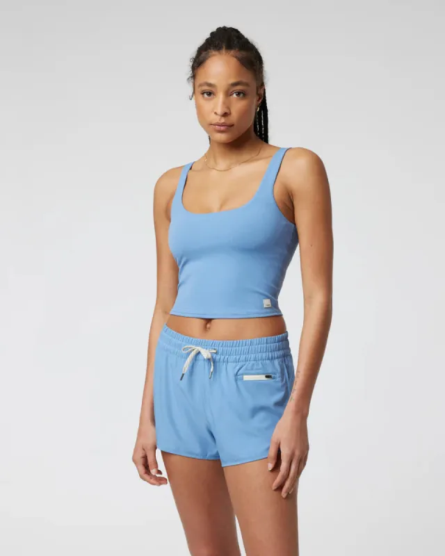Vuori Daily Crop - ISLE BLUE sold by Sun Diego Boardshops