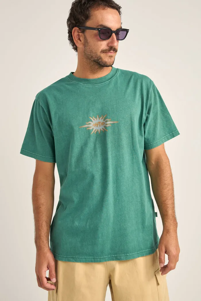 Rhythm Flame Printed Vintage T -Shirt - Green sold by Sun Diego Boardshops product image thumbnail 2