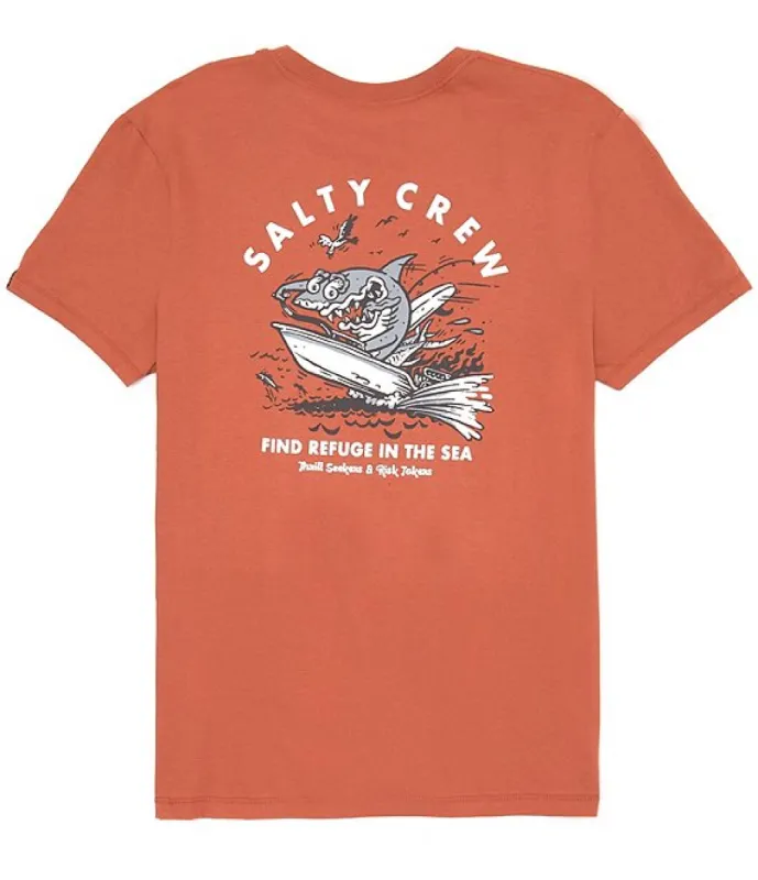 Salty Crew Hot Rod Shark Rust S/S Premium Tee - Rust sold by Sun Diego Boardshops