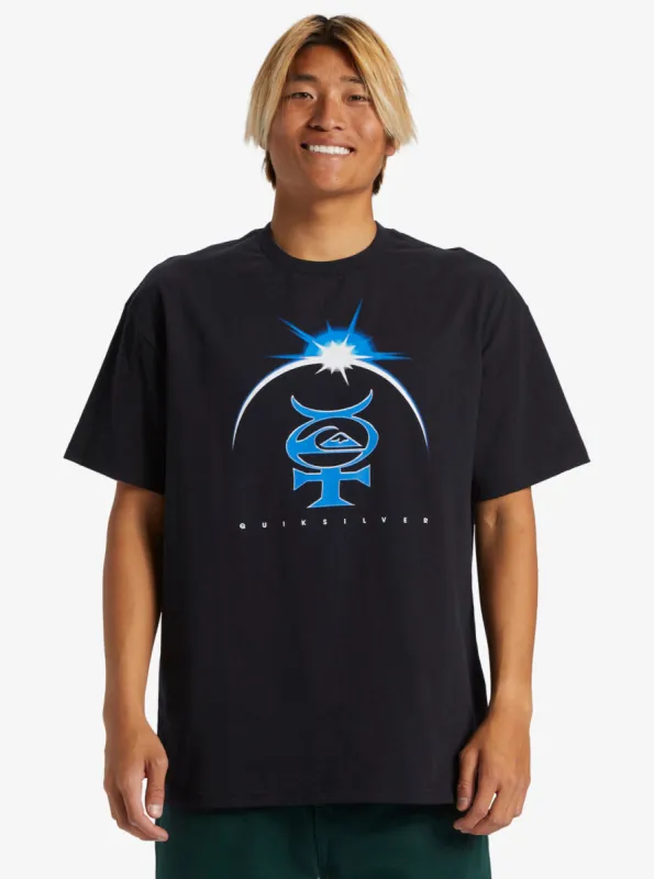 Quiksilver Men's Quik Eclipse Short Sleeves T-shirt - BLACK sold by Sun Diego Boardshops
