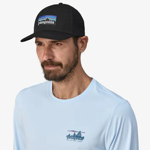 Patagonia P-6 Logo Trucker Hat - Black sold by Sun Diego Boardshops product image thumbnail 2