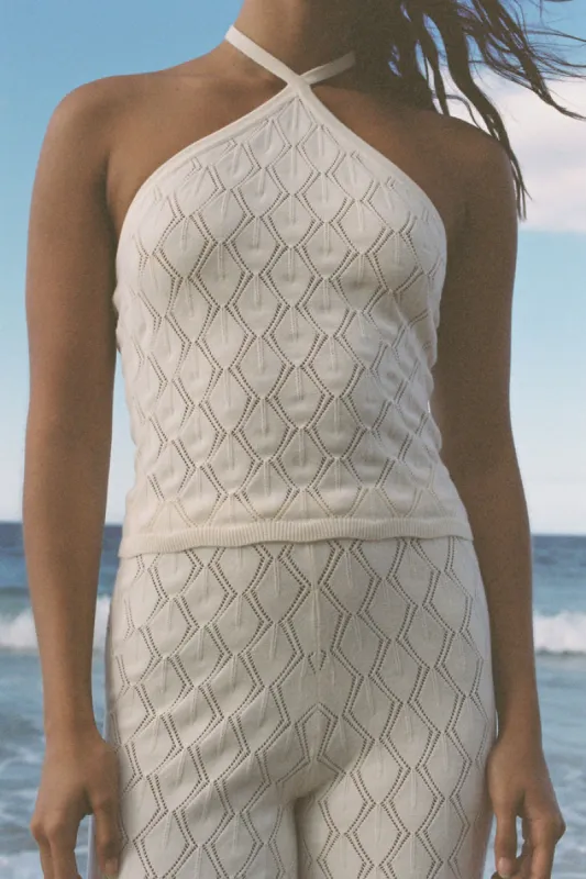 Rhythm Daisy Knit Top - Cream sold by Sun Diego Boardshops