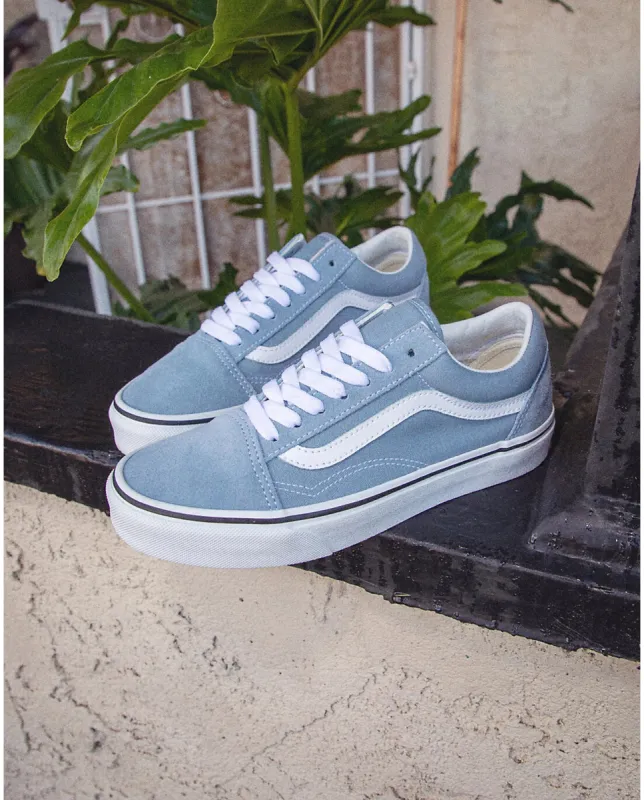 Vans Women's Old Skool Shoe - Dustyblue sold by Sun Diego Boardshops