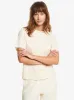 Quiksilver Womens Quiet Energy Cropped T-Shirt - Ecru sold by Sun Diego Boardshops