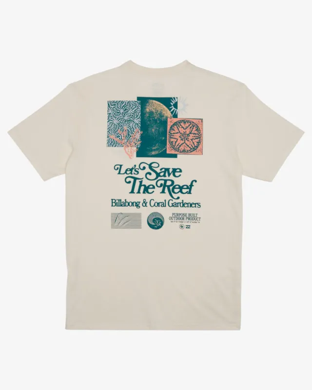 Billabong Cg Lets Save The Reef Short Sleeve T-Shirt - Off White sold by Sun Diego Boardshops