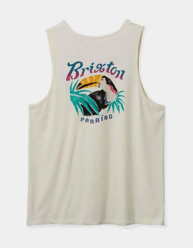 Brixton PARAISO TANK TOP - WHITE sold by Sun Diego Boardshops