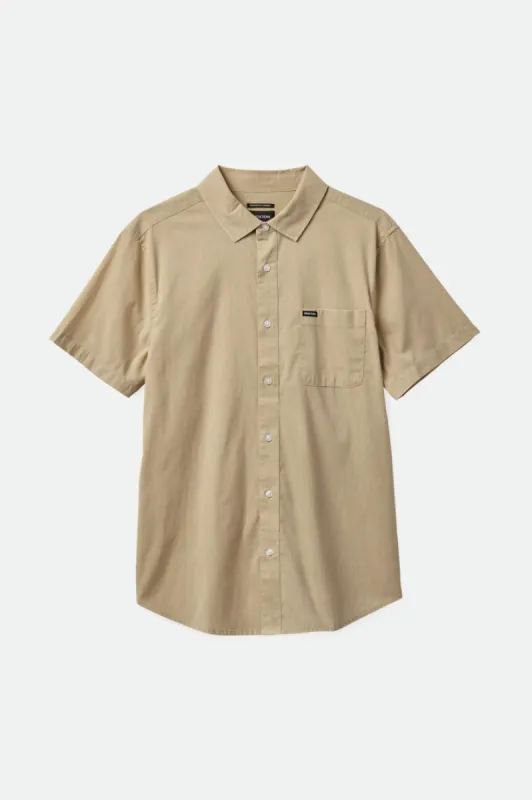 Charter Sol Wash S/S Woven Shirt - Oat Milk Sol Wash sold by Sun Diego Boardshops