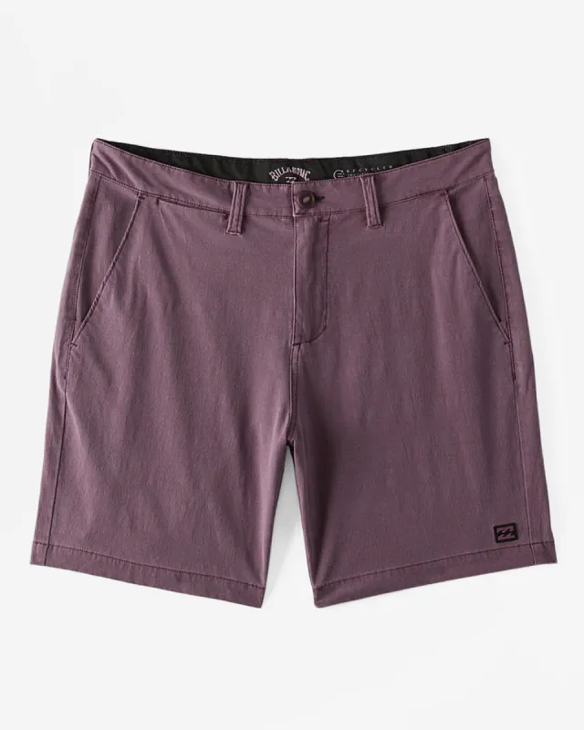 Billabong Crossfire Wave Washed 18" Hybrid Submersible Shorts - KALAMATA sold by Sun Diego Boardshops