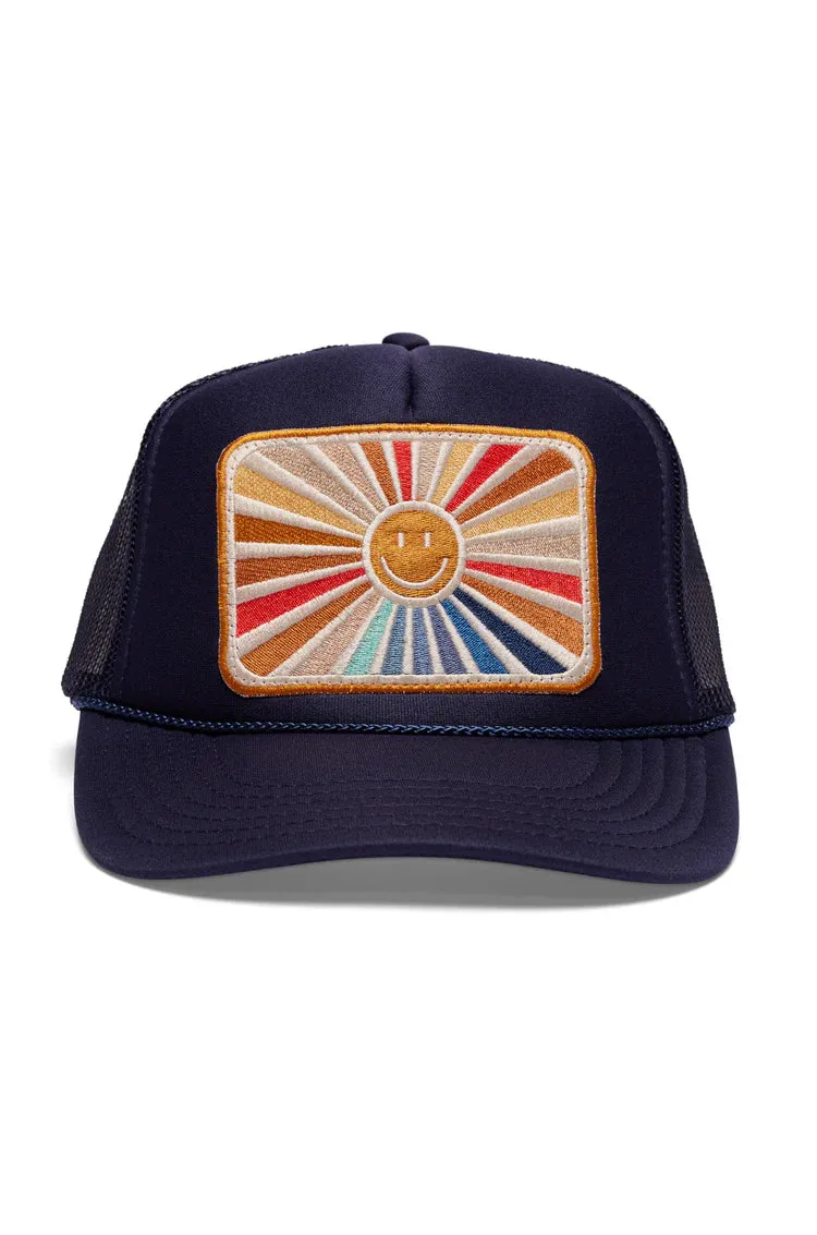 That Friday Feeling RAYS OF HAPPY HAT - NAVY sold by Sun Diego Boardshops