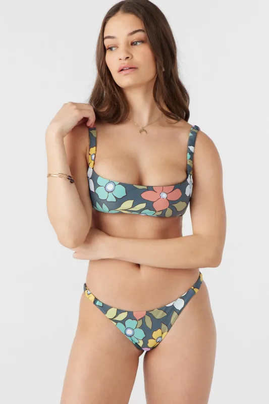 O`Neill LAYLA FLORAL BUNDORAN BRALETTE TOP - SLATE sold by Sun Diego Boardshops