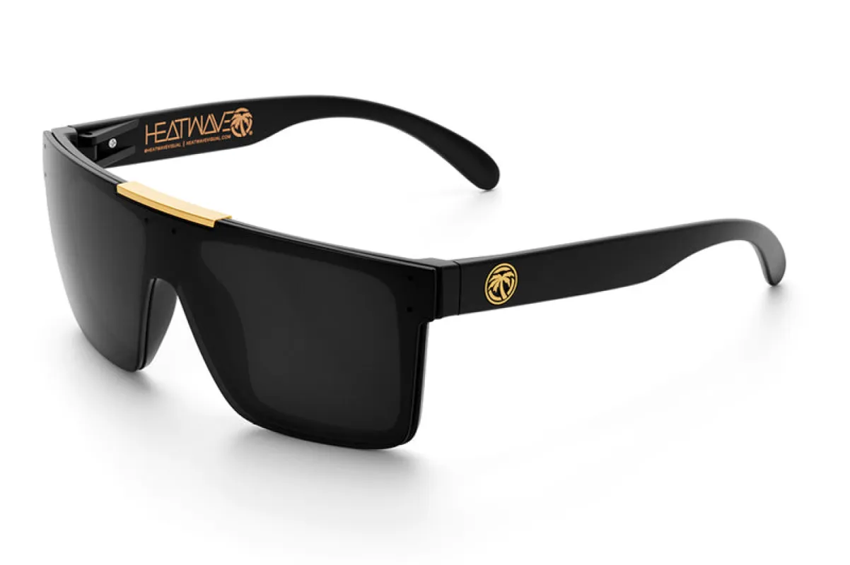 Heat Wave Visual Quatro - Black Lens/Gold Bar sold by Sun Diego Boardshops