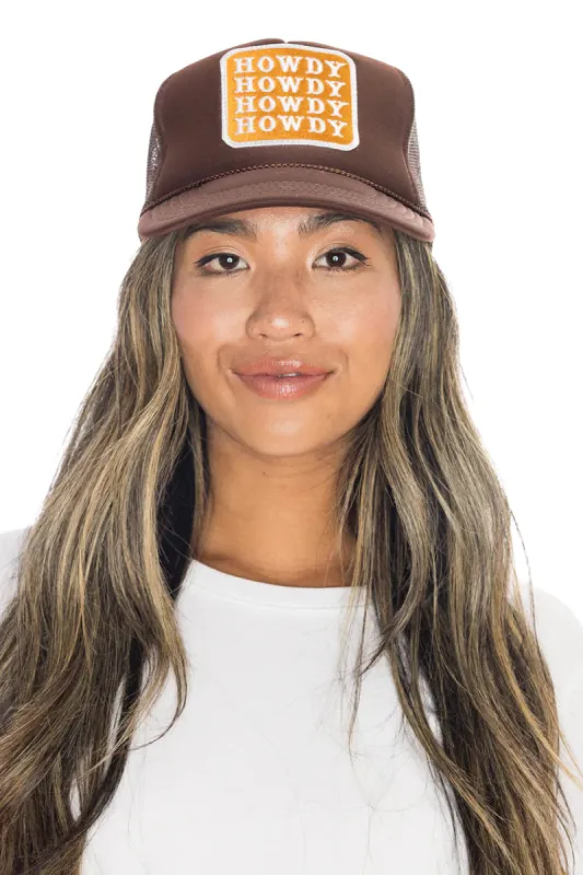 That Friday Feeling Howdy Hat - Brown sold by Sun Diego Boardshops