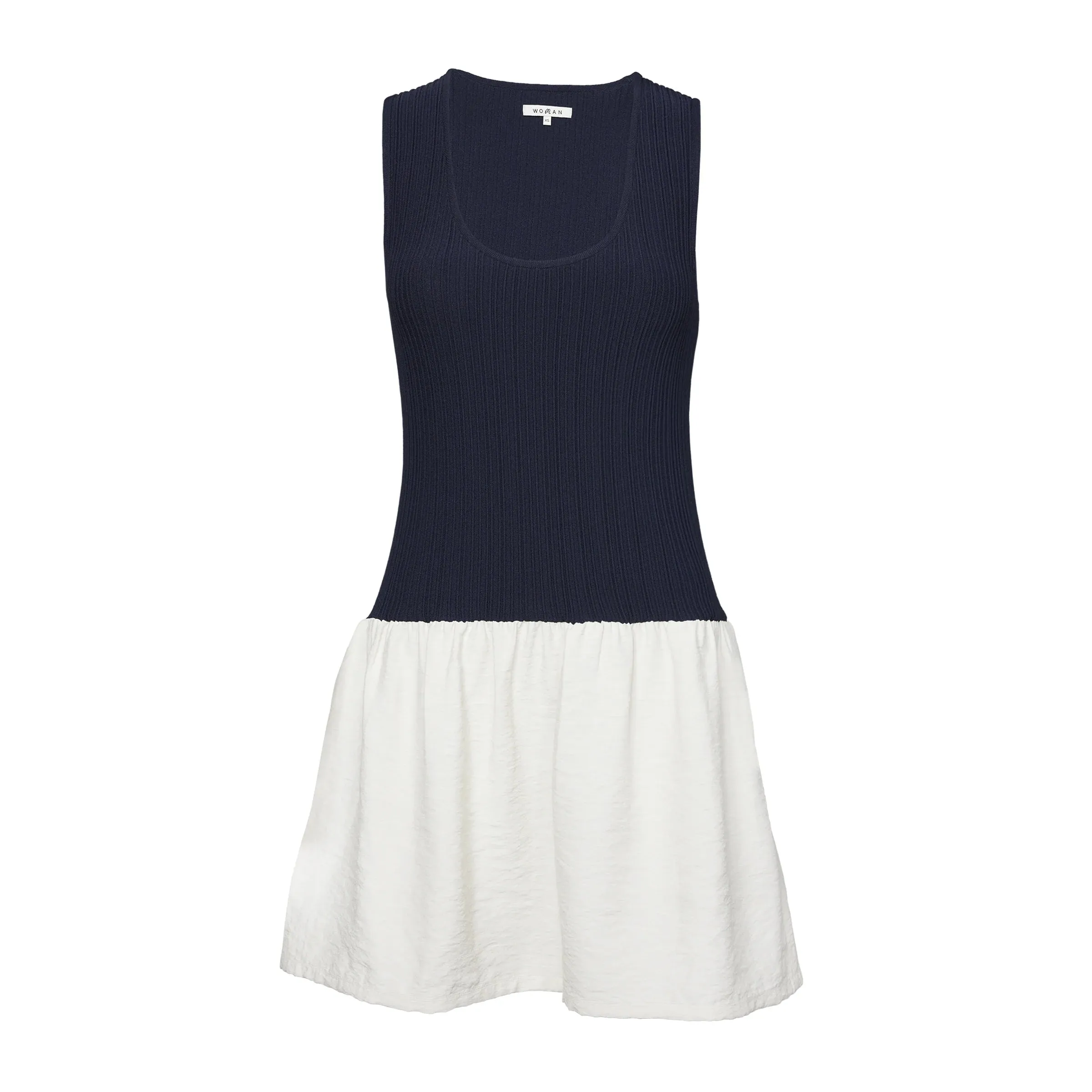 ◆Malbon Golf◆ Side slit long sleeveless WHITE WOMAN Malbon Golf Ace Sleeveless Mockneck II Black/Bone/Snow White