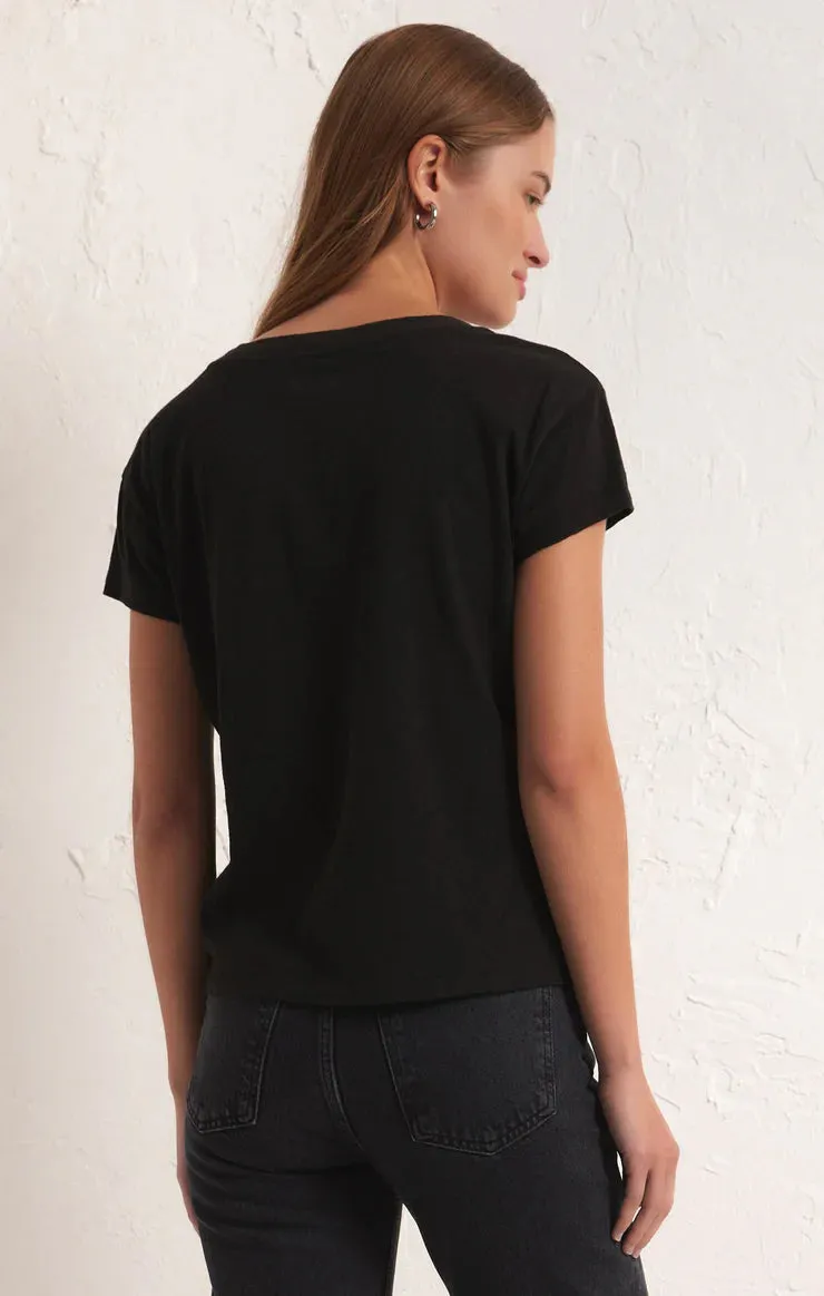 Z-Supply Modern V-Neck Tee - BLACK sold by Sun Diego Boardshops product image thumbnail 3