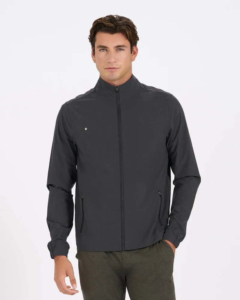 Vuori Venture Track Jacket - Black Linen Texture sold by Sun Diego Boardshops product image thumbnail 2