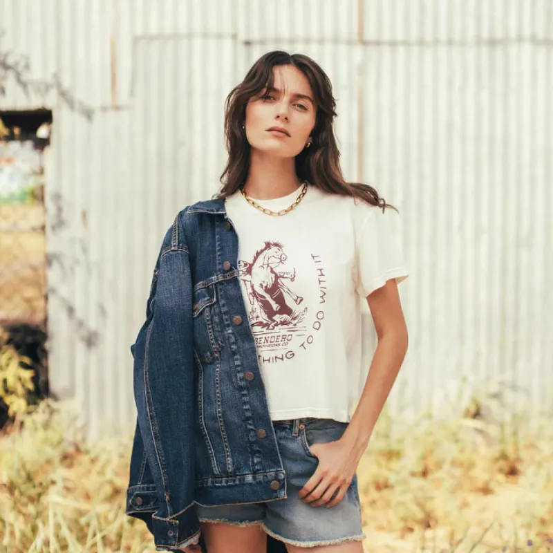 Sendero NO LUCK T-Shirt - VINTAGE WHITE made by Sun Diego Boardshops