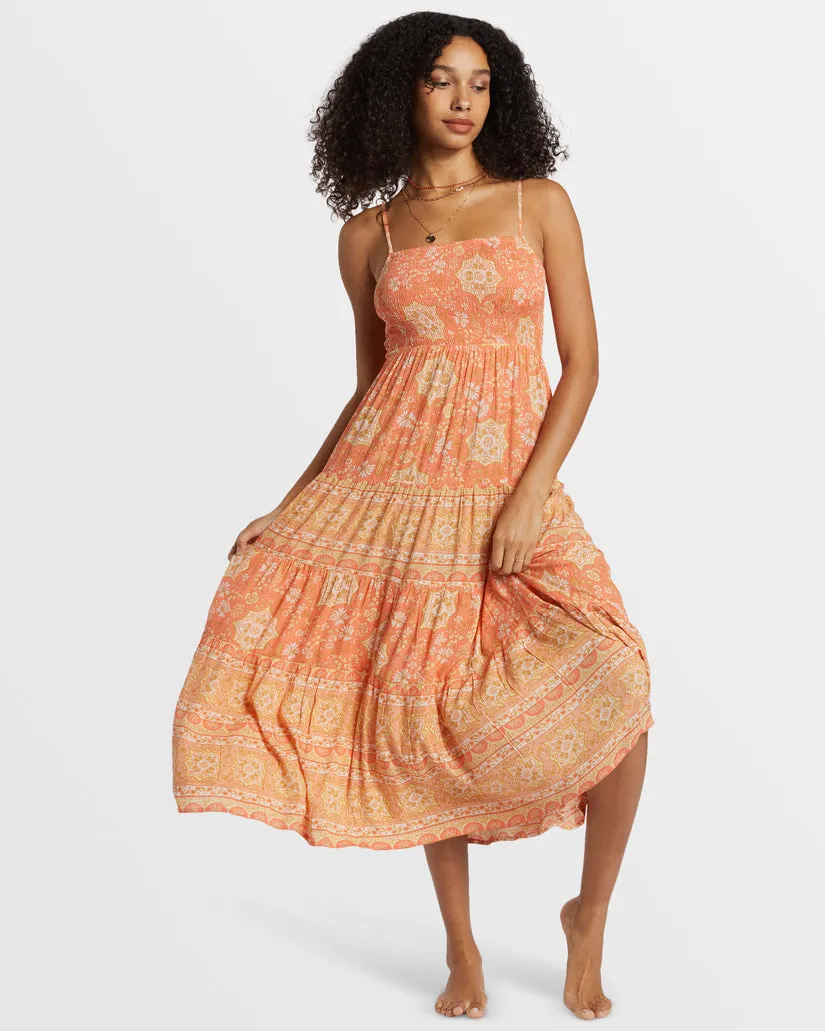 Billabong Dream Space Midi Dress - SWEET PAPAYA sold by Sun Diego Boardshops product image thumbnail 2