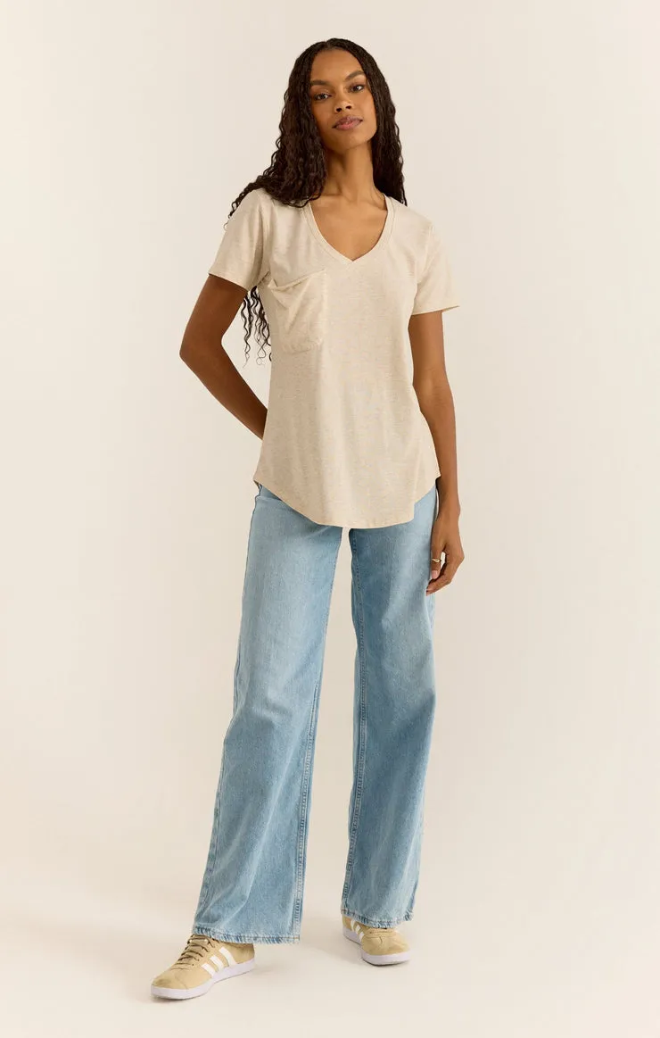 Z-Supply Pocket Tee - Light Oatmeal Heather sold by Sun Diego Boardshops product image thumbnail 5