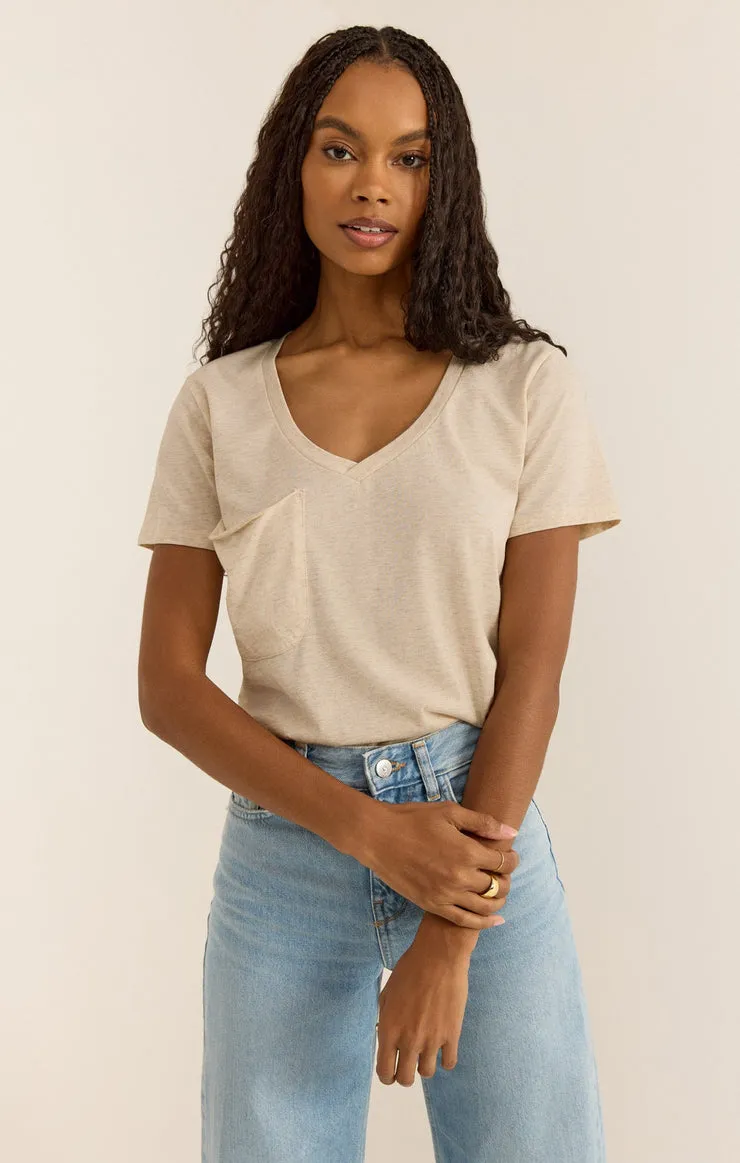 Z-Supply Pocket Tee - Light Oatmeal Heather sold by Sun Diego Boardshops product image thumbnail 2