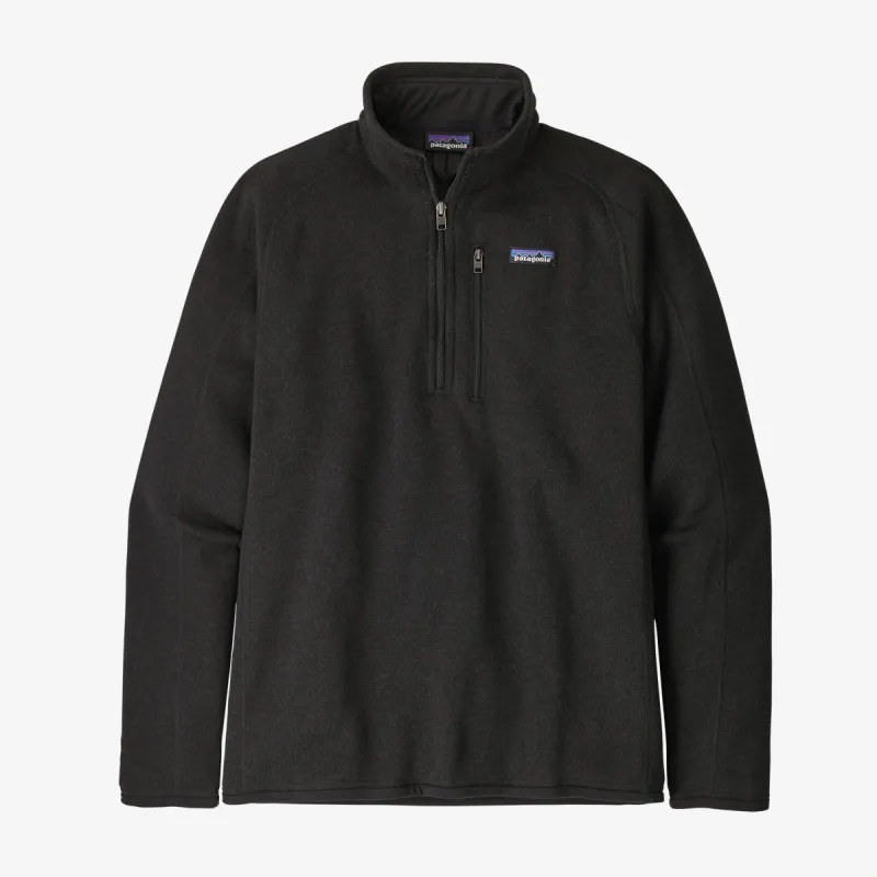 Patagonia Men's Better Sweater 1/4-Zip Fleece - Black sold by Sun Diego Boardshops