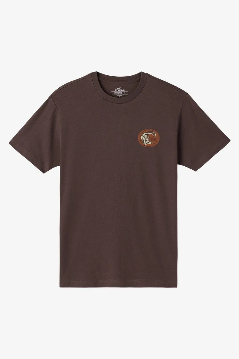 O'Neill REVERBARATION STANDARD FIT TEE - SEAL BROWN sold by Sun Diego Boardshops product image thumbnail 2
