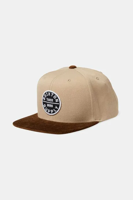 Brixton Oath III Snapback - KHAKI/SEPIA sold by Sun Diego Boardshops
