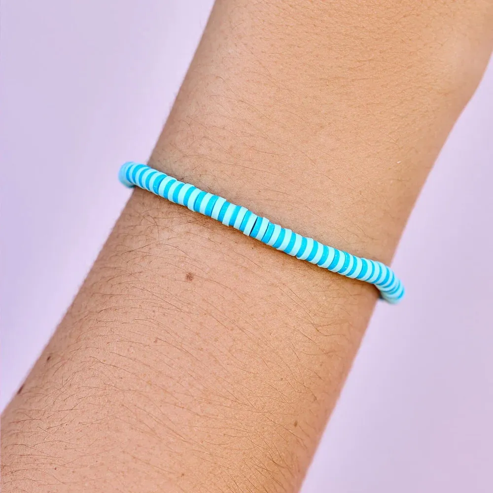 Pura Vida SEASCAPE STRETCH BRACELET - CANAL BLUES sold by Sun Diego Boardshops