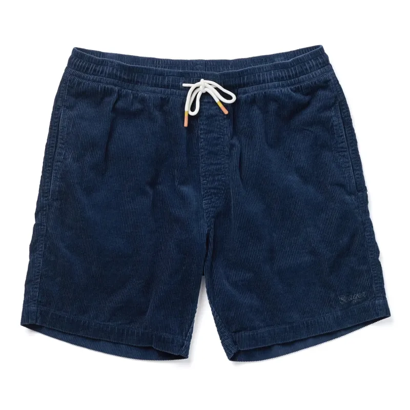SEAGER YUMA CORDUROY SHORTS - NAVY sold by Sun Diego Boardshops