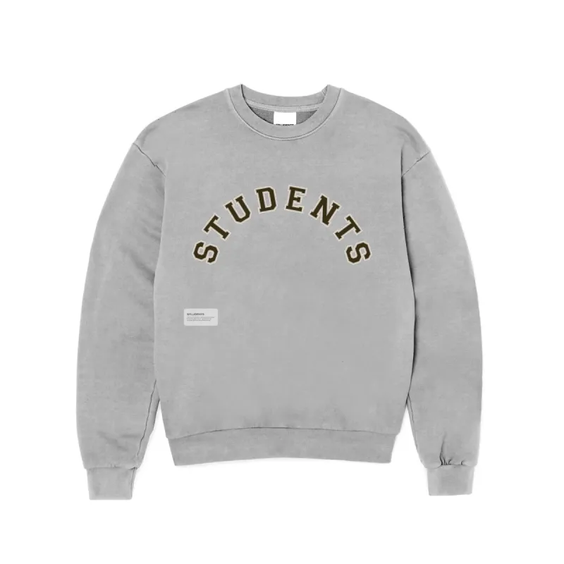 STUDENTS Academics Crew Sweater - athletic heather sold by Sun Diego Boardshops