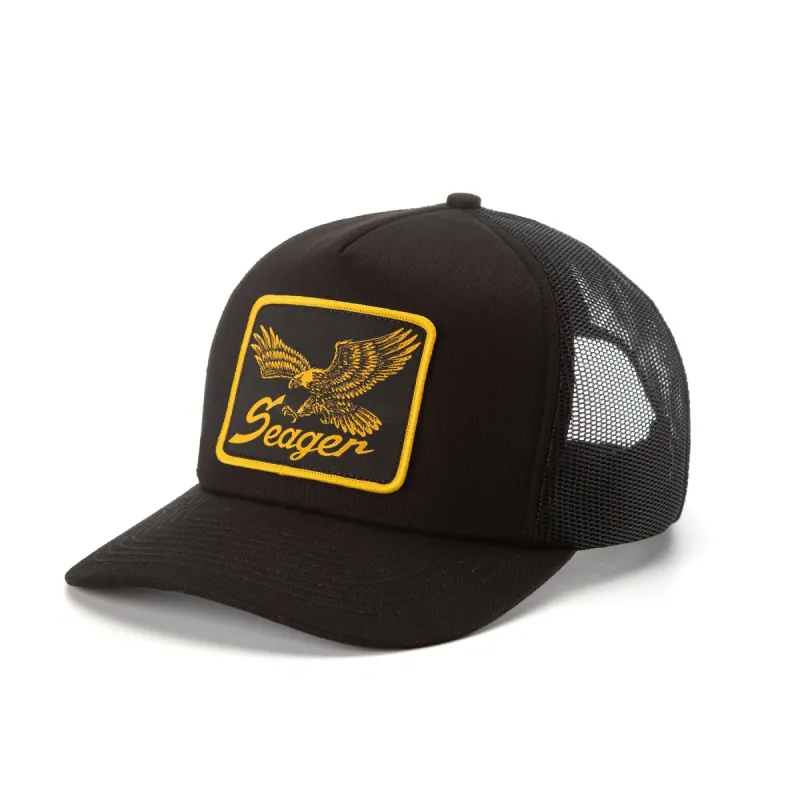 Seager Wingspan Trucker Snapback - Black sold by Sun Diego Boardshops