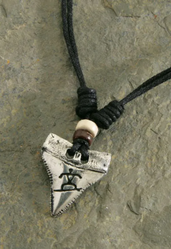 MAUNA KAI Double Strand Cord Pewter Shark Tooth - Surfer - ASSORTED sold by Sun Diego Boardshops