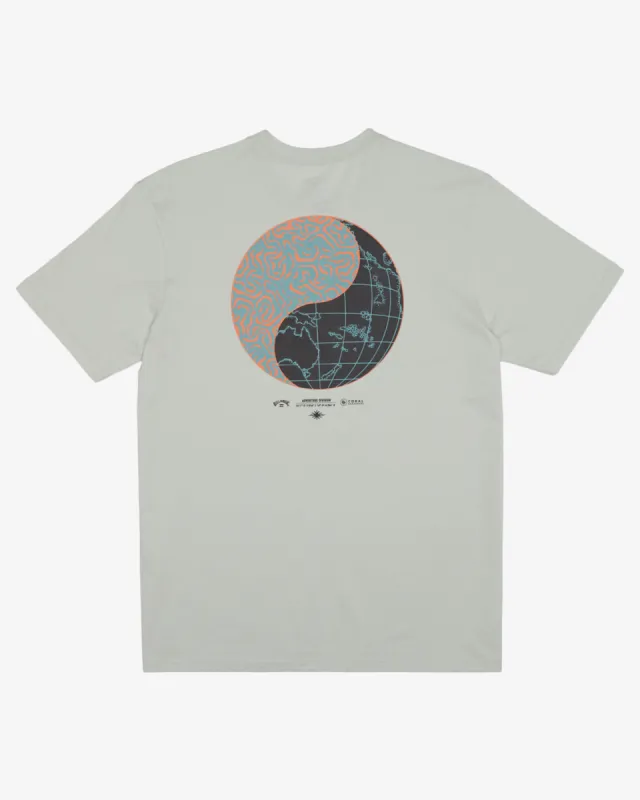 Billabong Coral Gardeners Yin Yang T-Shirt - Clear Sky sold by Sun Diego Boardshops